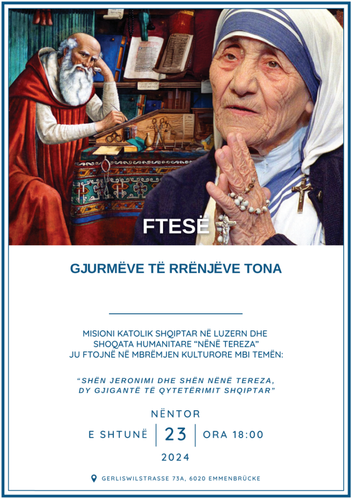 Gjurmëve të rrënjëve tona 23.11.2024  / Mesha me 24.11.2024 në ora 13:30 në Emmenbrücke